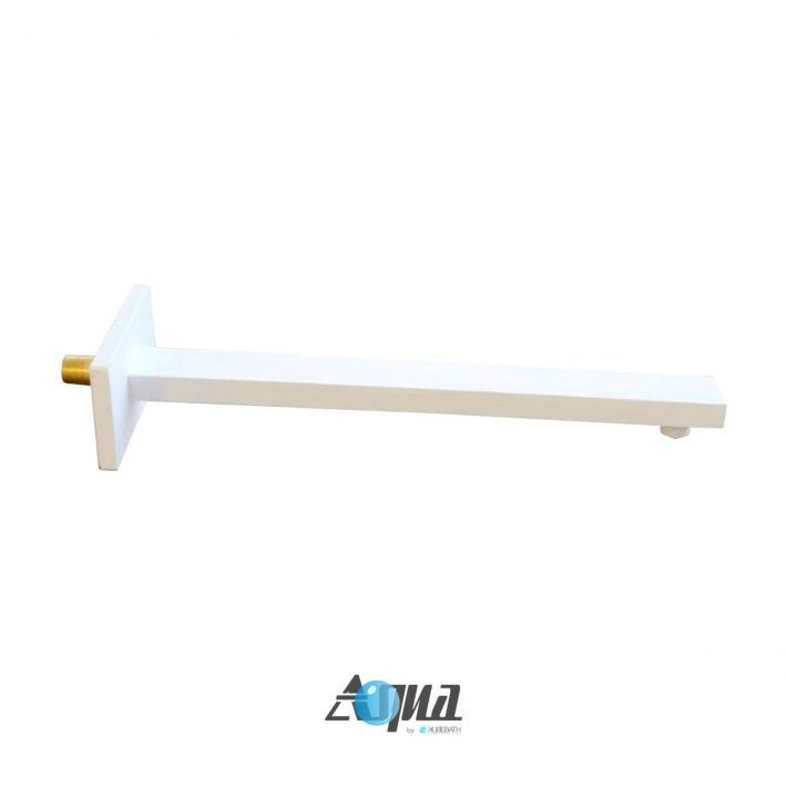 Thumbnail: AQUA PIAZZA WHITE SHOWER SET W/ 12″ SQUARE RAIN SHOWER HEAD