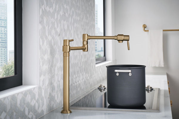 Thumbnail: EURO DECK MOUNT POT FILLER FAUCET