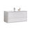 Thumbnail: 48″ DE LUSSO - High Gloss White - Single/Double Sink Wall-Hung Bathroom Vanity