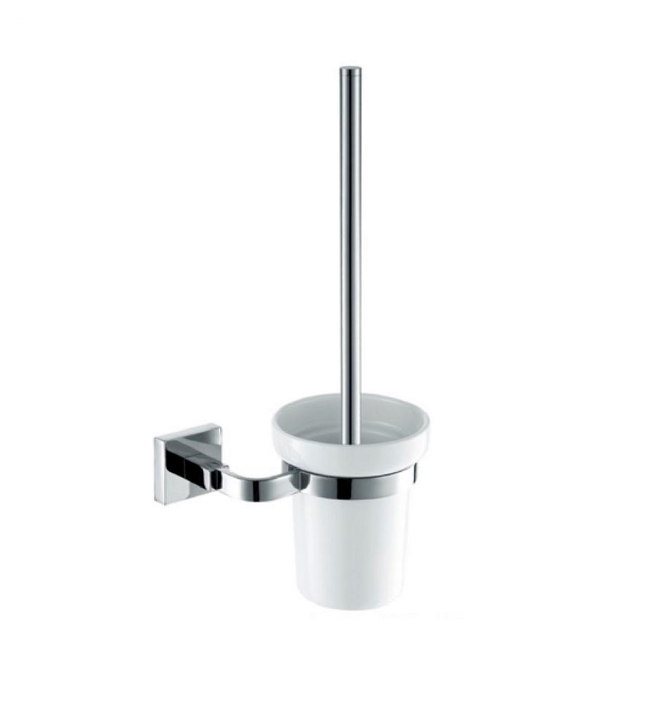 Aqua SQUADRA - Chrome - Wall-Mounted Toilet Brush