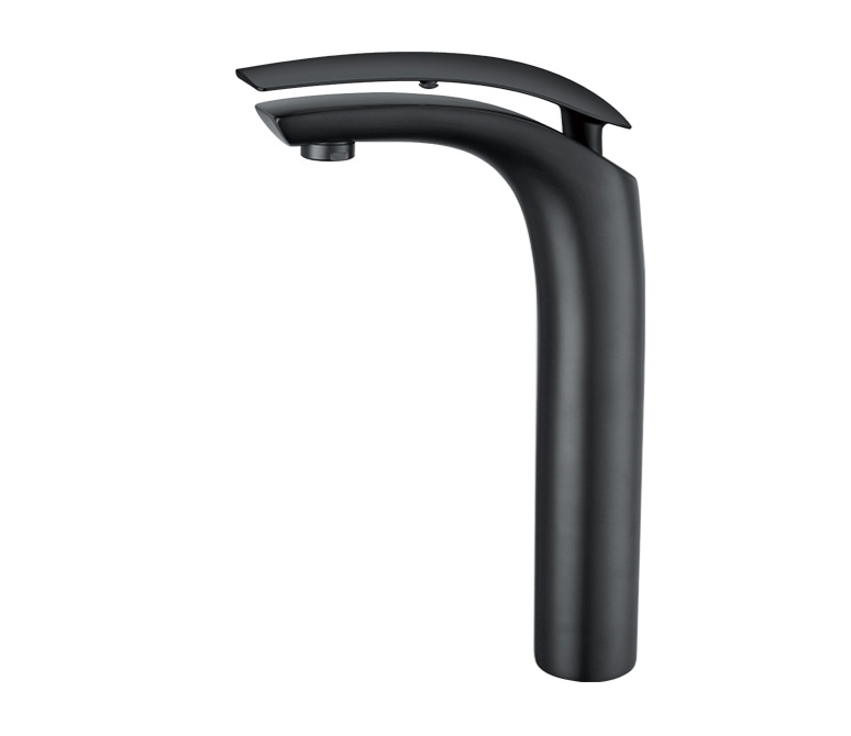 Acqua + Bango, Solid Brass single handle mixer, Matt Black