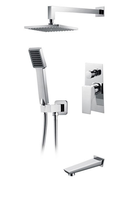 Acqua + Bango, Solid Brass Concealed Shower Mixer, Chrome