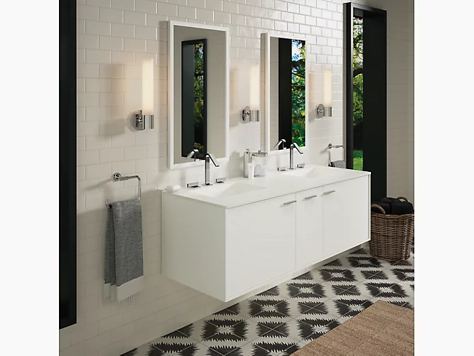 KOHLER Jute®60" wall-hung bathroom vanity cabinet with 2 doors and 1 drawer