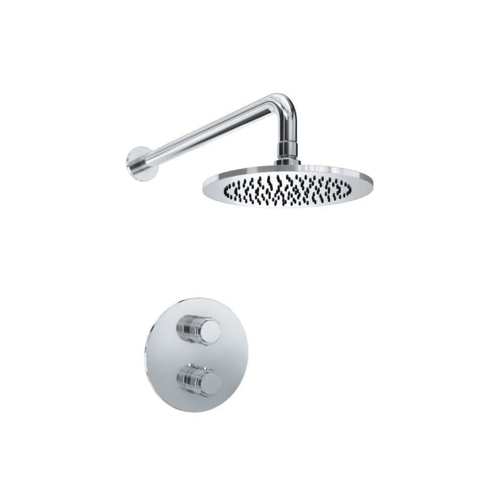 ISENBERG - 250.7000 – Shower Kit – 8″ Shower Head – Thermostatic Valve & Trim