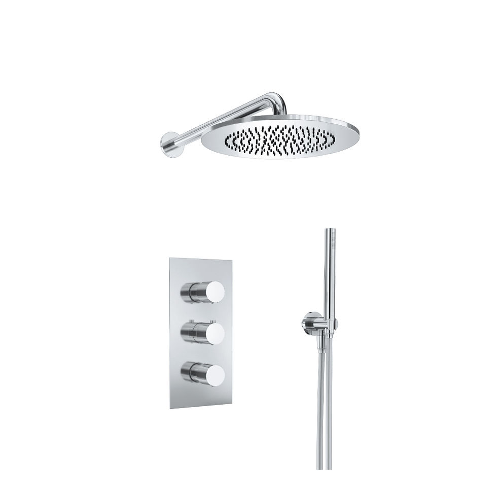 ISENBERG 100.7150 – Shower Set – 10″ Shower Head & Hand Shower Set