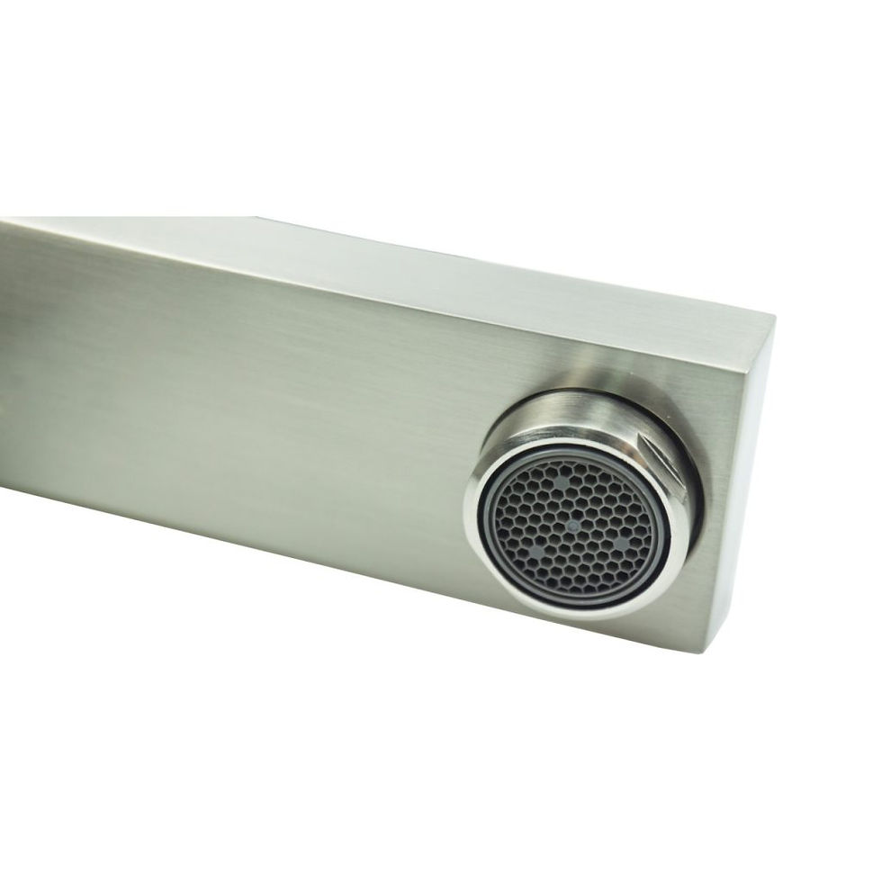 Thumbnail: AQUA KUBO SINGLE LEVER BATHROOM VANITY FAUCET – BRUSHED NICKEL