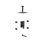 Thumbnail: AQUA PIAZZA BLACK SHOWER SET W/ 8″ CEILING MOUNT SQUARE RAIN SHOWER, TUB FILLER