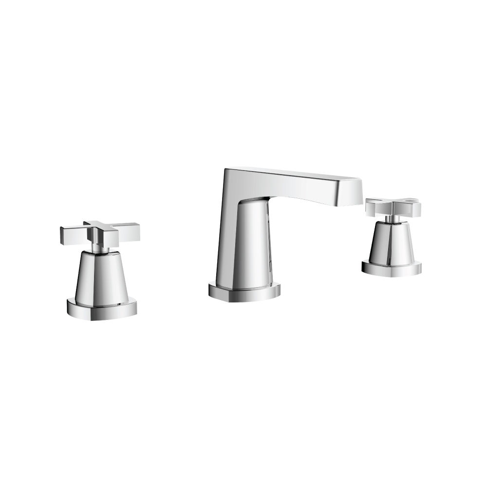 ISENBERG 240.2000 – Three Hole 8″ Widespread Cross Handle Bathroom Faucet