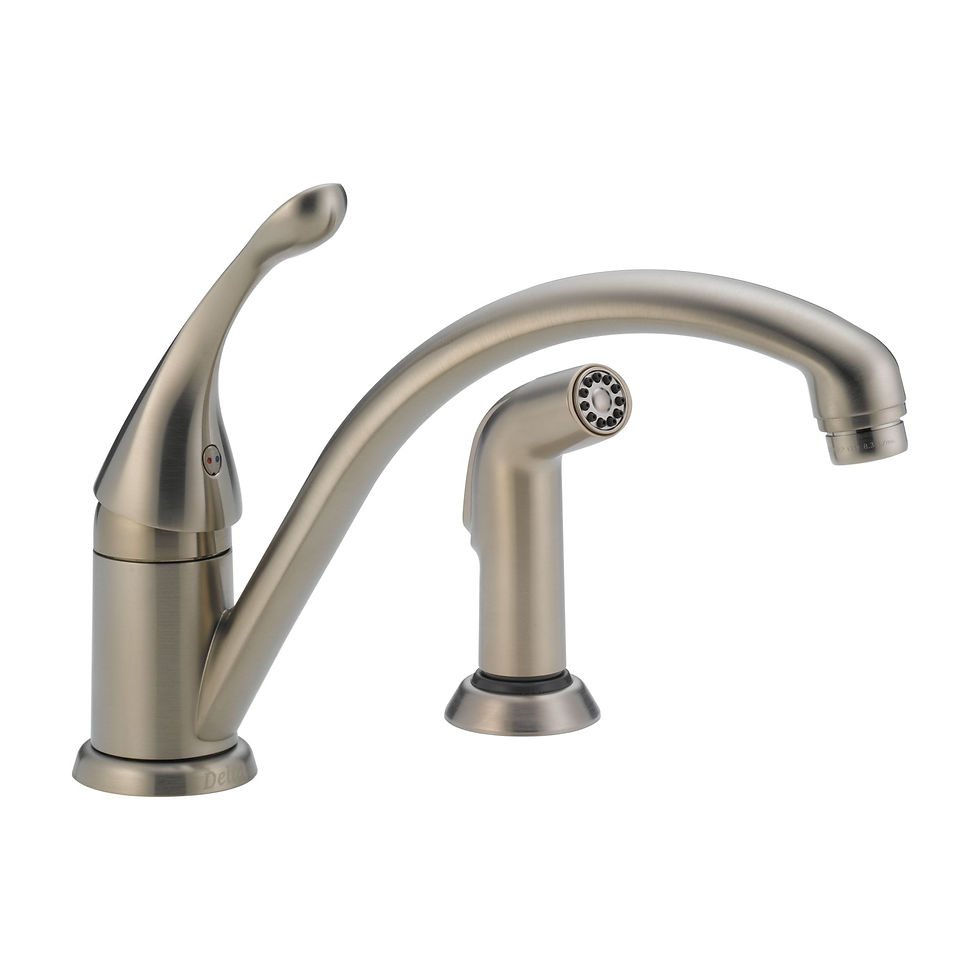 DELTA - COLLINS Single-Handle With Sprayer Kitchen Sink Faucet