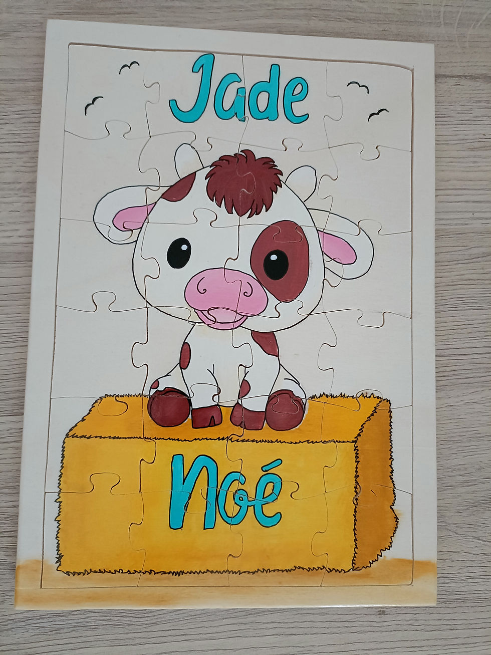 24 pièces vache 2 prénoms