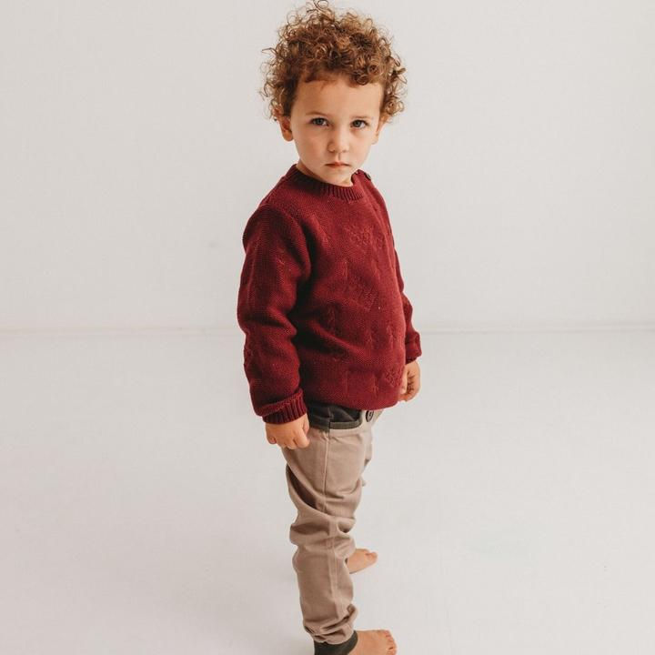 Thumbnail: The Windswept Pullover - Burgundy