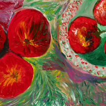 עגבניות ותפוחים - טבע דומם