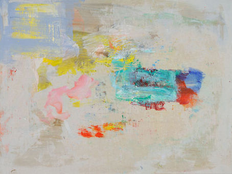 New Gestural Abstract Color Paintings on Linen by George Hofmann