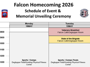 Falcon Homecoming & Memorial Dedication