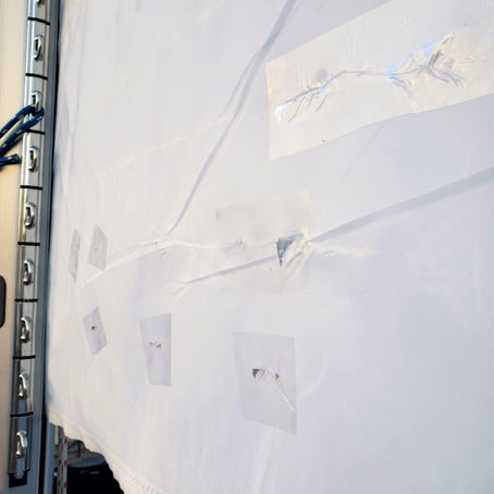 Damage to the Main Sail