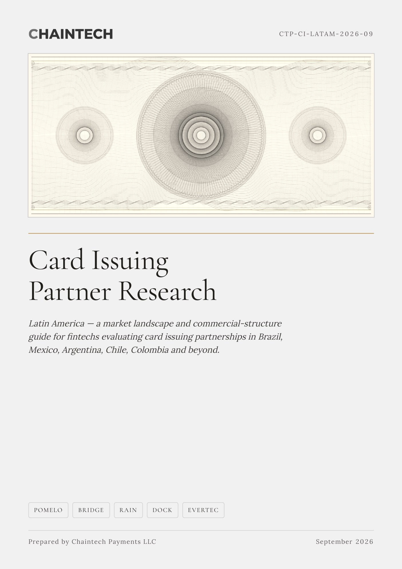 Card Issuing Partner Research — Latin America