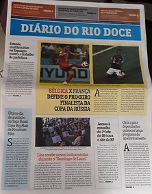 Materia sobre a clínica jornal rio doce