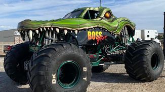 Croc monster truck picture car rental for photo shoots in Los Angeles