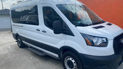 Transportation transit van in white