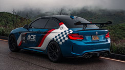 2018 BMW M2 race car available for rent for automotive commercials in Los Angeles