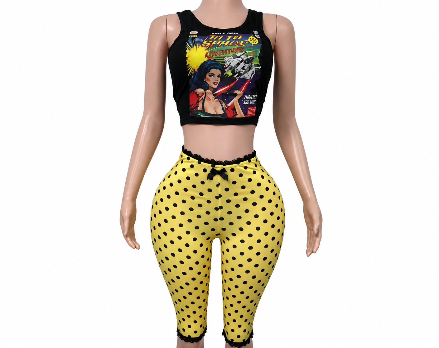 Into Space Polka Dot set
