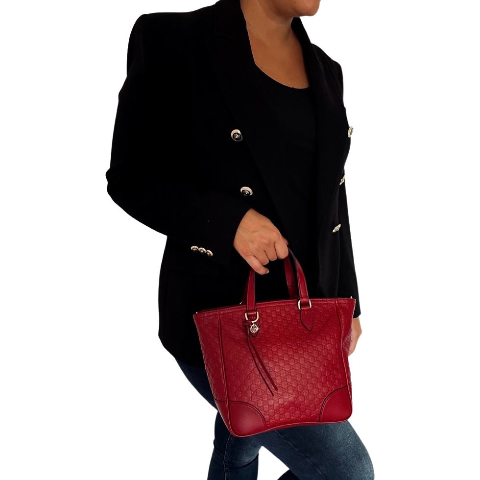 Miniaturbild: Gucci Two Way Guccissima Tasche – in der Hand getragen – WeLoveIt
