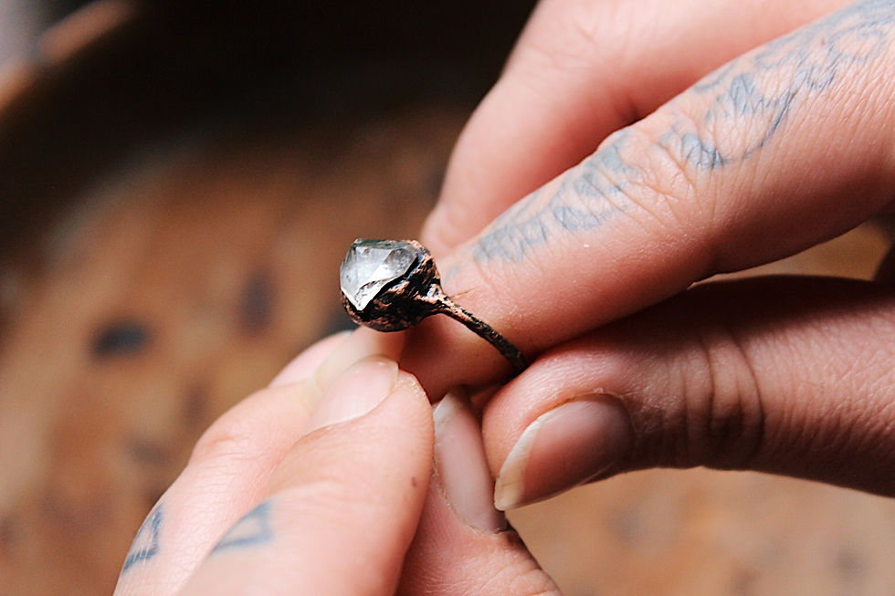 Thumbnail: Herkimer Diamond Ring