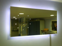 Espejo retangular flotado