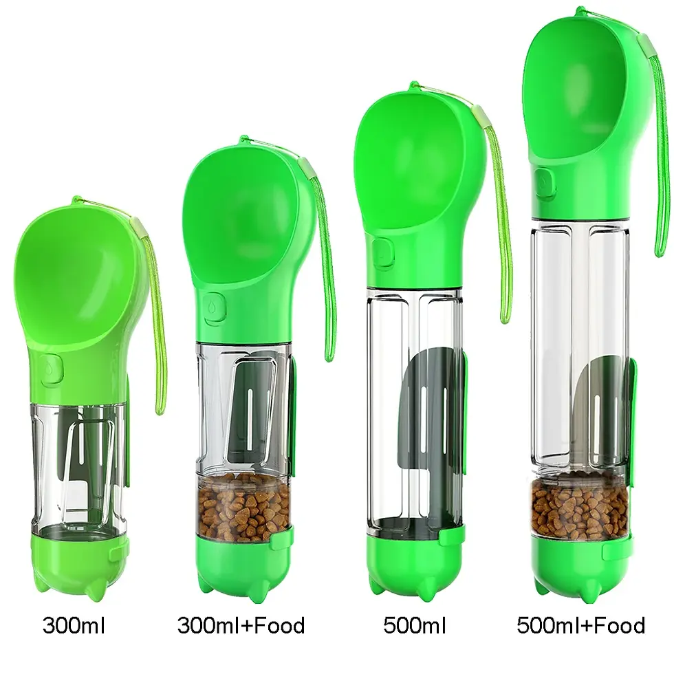 Thumbnail: 3-in-1 Portable Dog Water Bottle and Food Dispenser