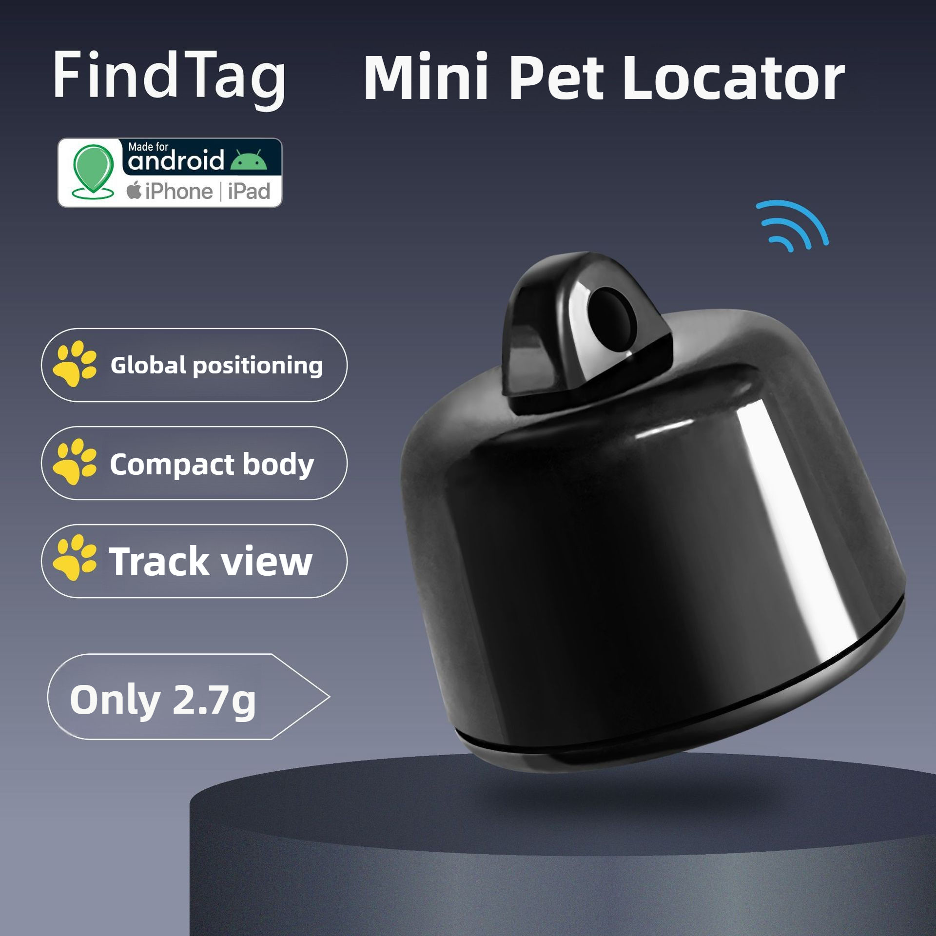 Universal Mini Pet GPS Locator – iOS & Android