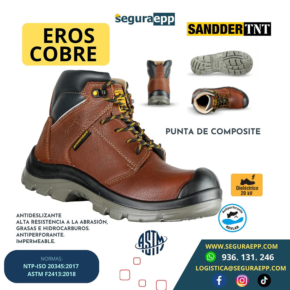 Calzado botin dielectrico 20 kv eros hidrofugado