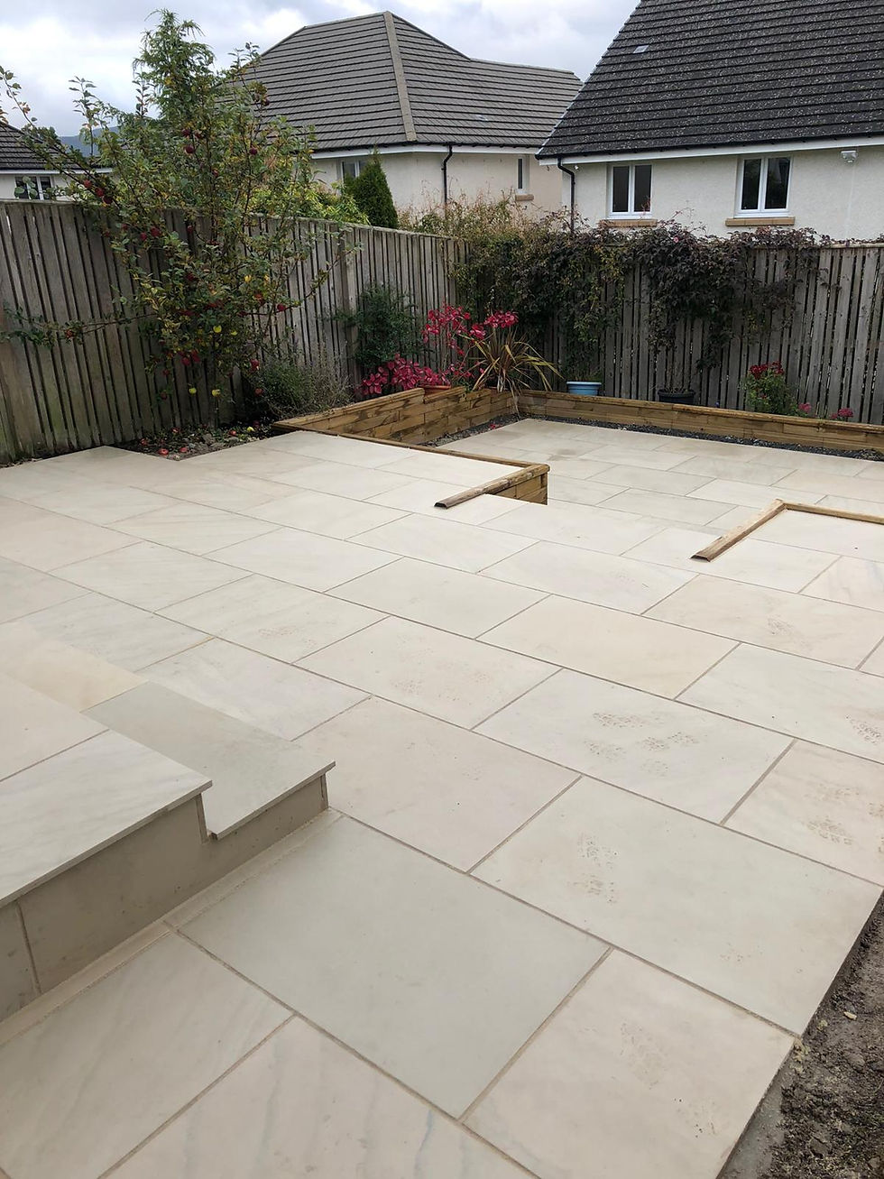 Creating a patio on multi levels