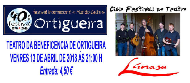 Lúnasa presenta su nuevo disco en Ortigueira el 13 de abril
