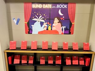 A Blind Date With a Book Display at the Main Library