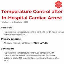 Temperature Control after In-Hospital Cardiac arrest