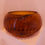 Thumbnail: Large, original art deco George Davidson golden amber cloud glass bowl