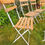 Thumbnail: Set of 6 elegant vintage Habitat folding bistro garden chairs