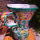 Thumbnail: Large and amazing technicolour Italian majolica vase jug, in Beswick ware style 