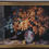 Thumbnail: Magnificent large oil painting of still life flowers & foliage in vase