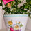 Thumbnail: 1960's Dutch Flora Keramiek hand-painted plant pot 