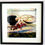 Thumbnail: Large framed print of still life, Red and White orchids by artist Chang