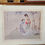 Thumbnail: Trio of framed Japanese silk lithographs