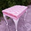 Thumbnail: Soft pink velvet, French style, buttoned bedroom stool