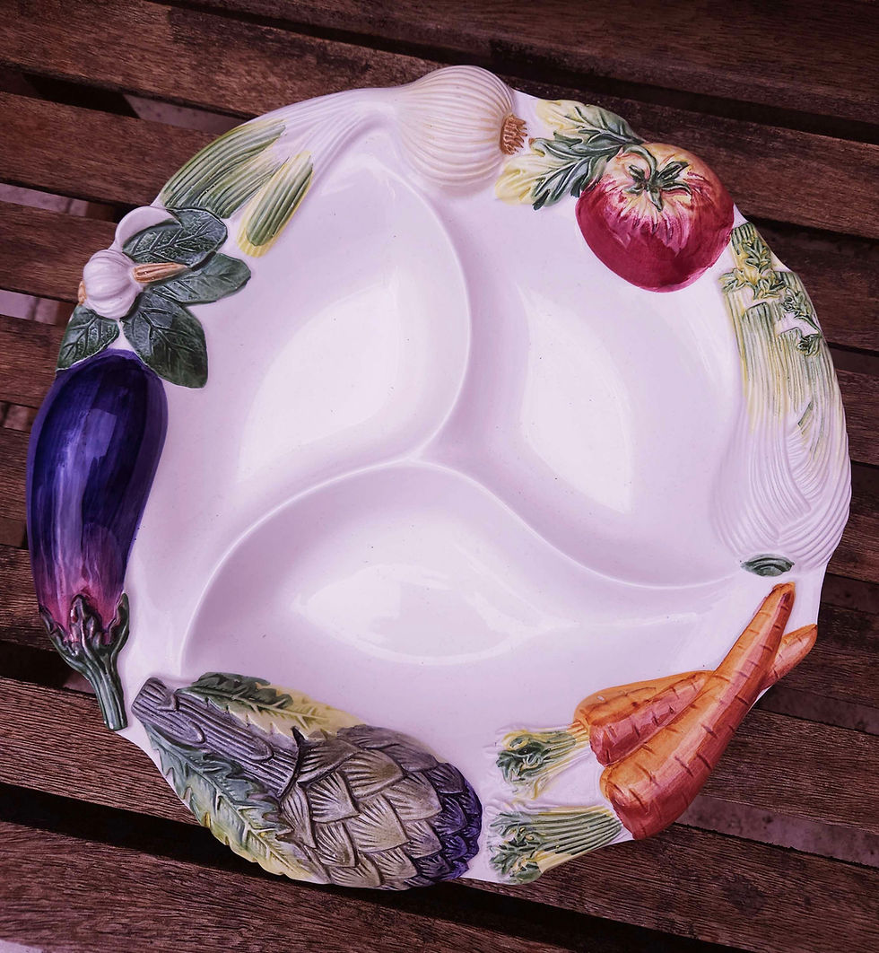 Thumbnail: Magnificent Bassano Italian serving platter with 3 divisions