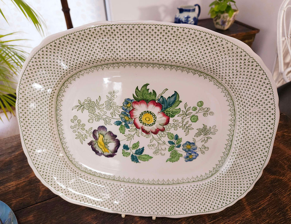 Large and rare 1930's Mason's rectangular platter in Paynsley