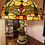 Thumbnail: Magnificent Tiffany style antique brass lamp