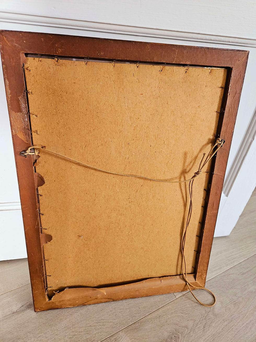 Thumbnail: Vintage print on board reproduction of Degas painting 'L'Etoile' (The Star)