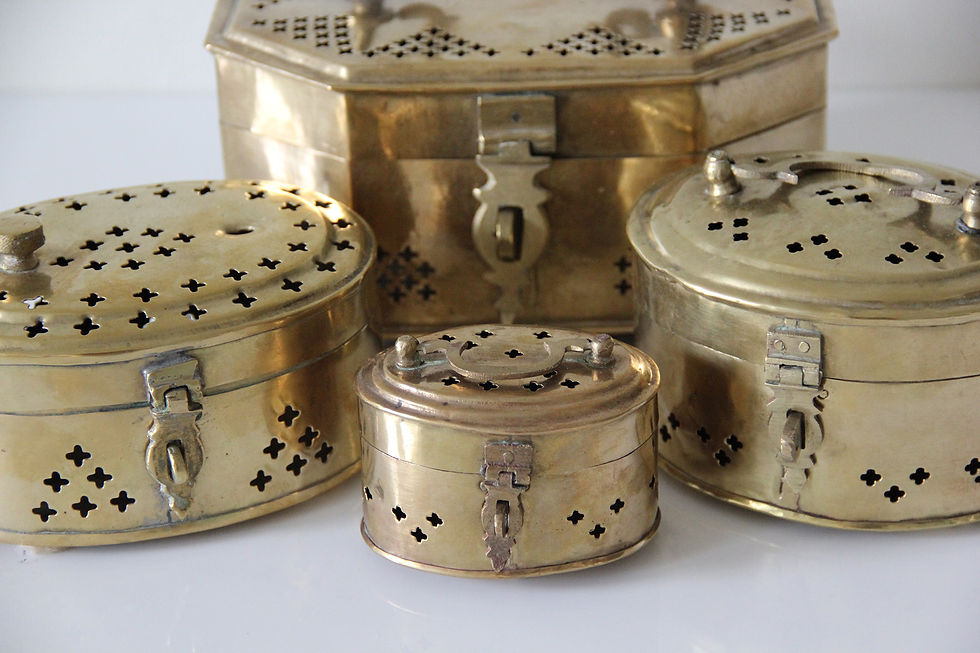 Brass Trinket Boxes