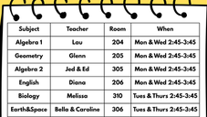 Regents Prep Schedule – Starts After Spring Break on April 14th (after school)