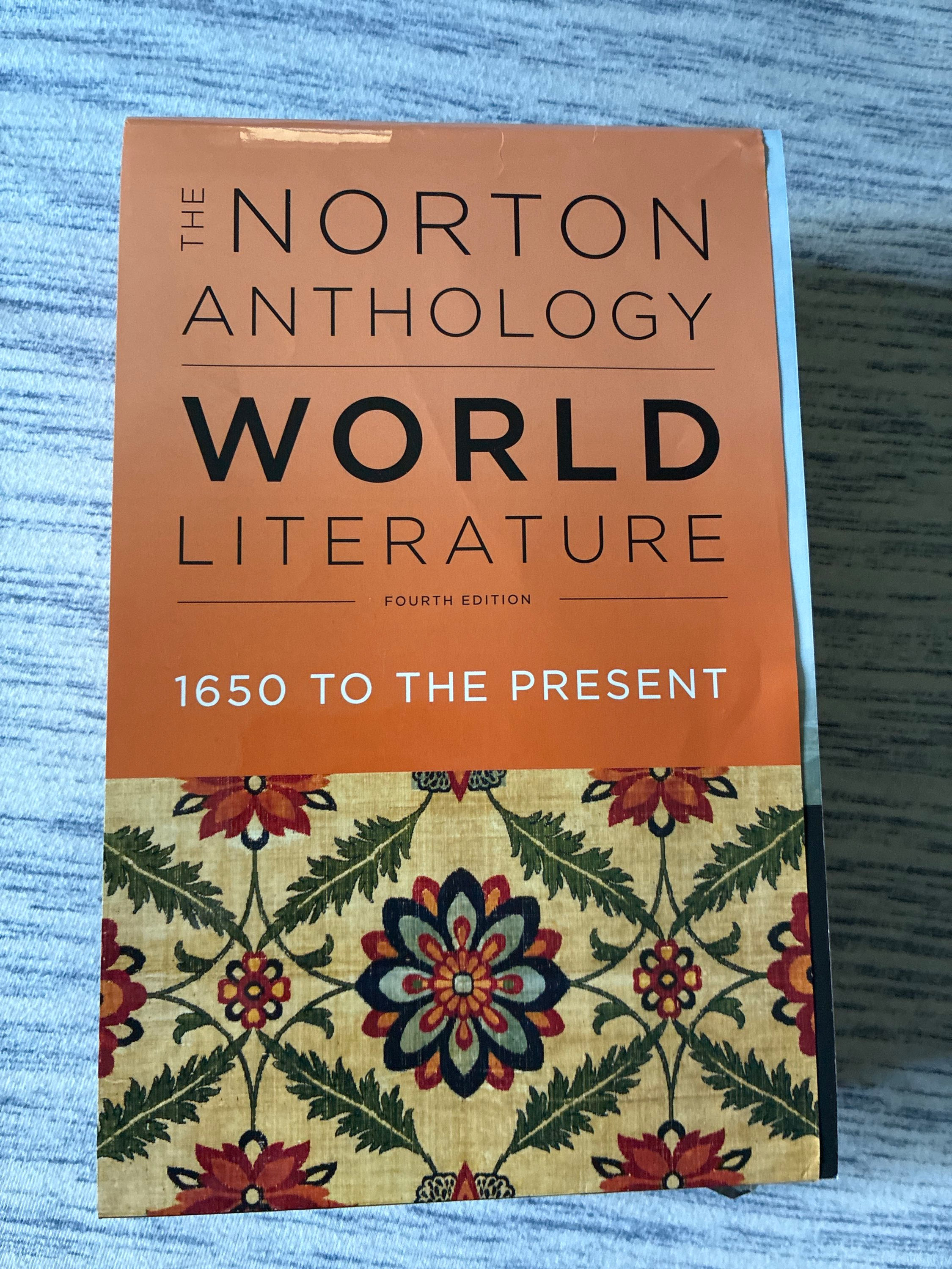 Norton anthropology  world literature 1650- present 